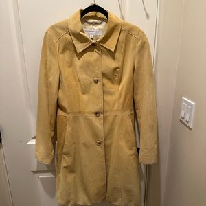 Women’s Andrew Marc Leather Coat Size L